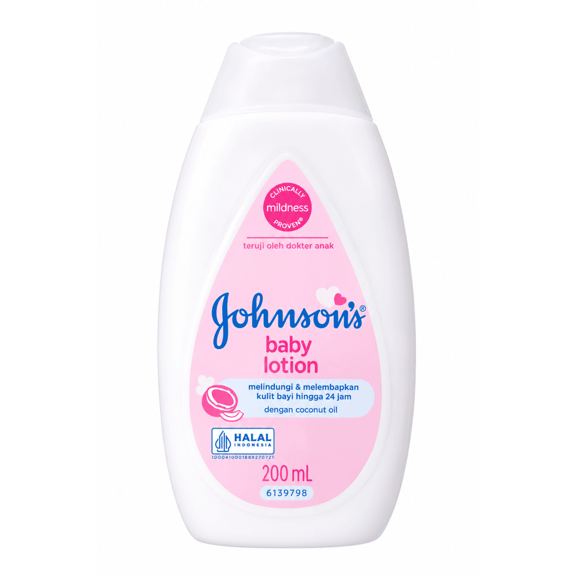 Johnson's Coconut Oil Baby Lotion – Hypoallergenic Moisturizing Baby Care 200ml