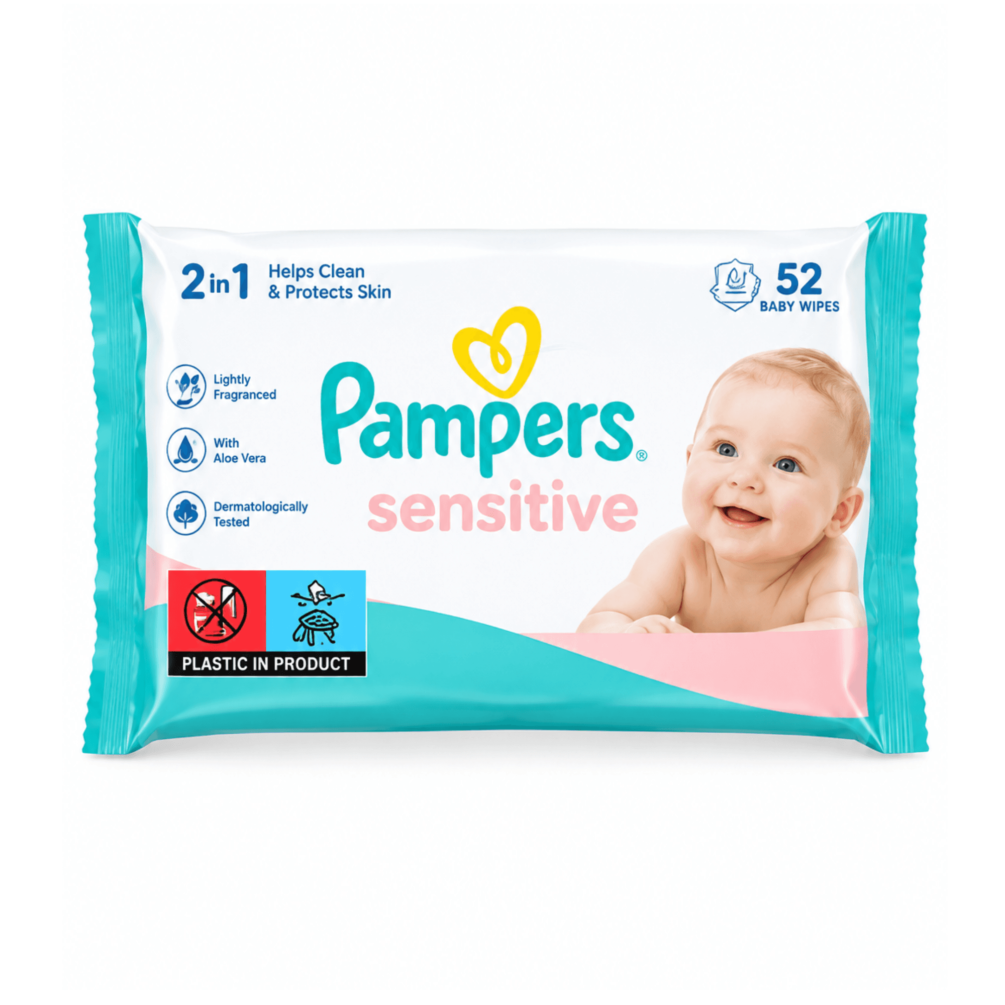 Pampers Sensitive Baby Wipes – 52 Pack